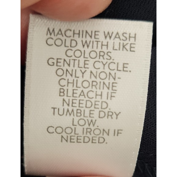 J. Jill Wearever Navy Formal Tiered Ruffle Hem Shift Dress Womens Size M NEW - Picture 9 of 9